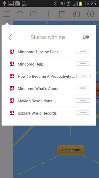 Mindomo ภาพหน้าจอ 4