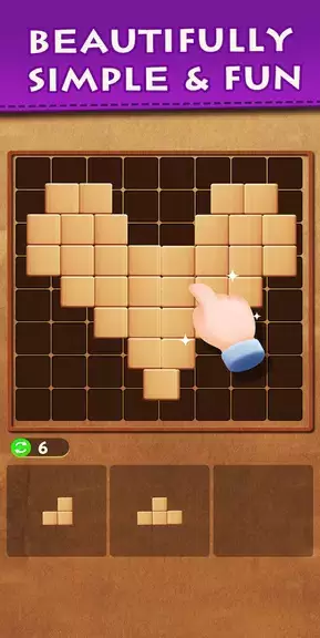 Wood Block Puzzle Classic Game Schermafbeelding 4