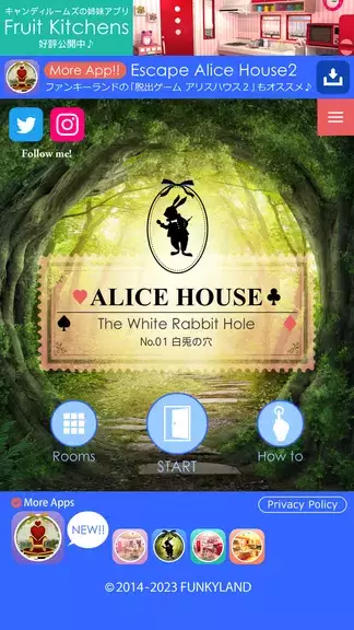 Escape Alice House Zrzut ekranu 2