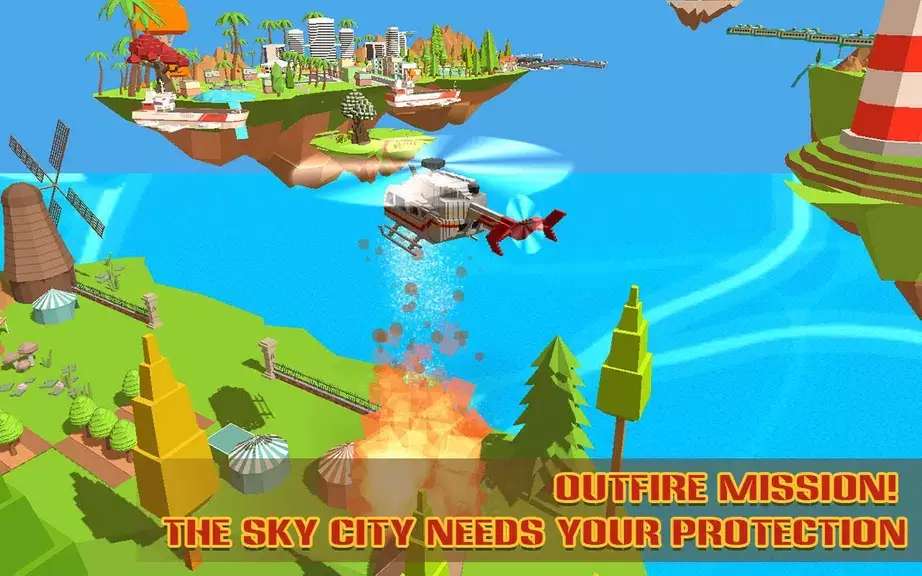 Schermata Helicopter Rescue Sky City 2