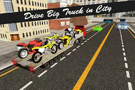 Bike Transport Truck 3D Ekran Görüntüsü 2