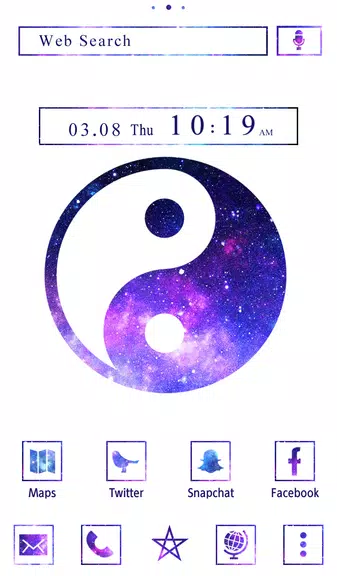 Galaxy Yin-yang Theme Screenshot 1