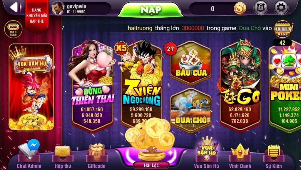 VinVip - No Hu, Xeng, Slots phat loc Tangkapan skrin 2