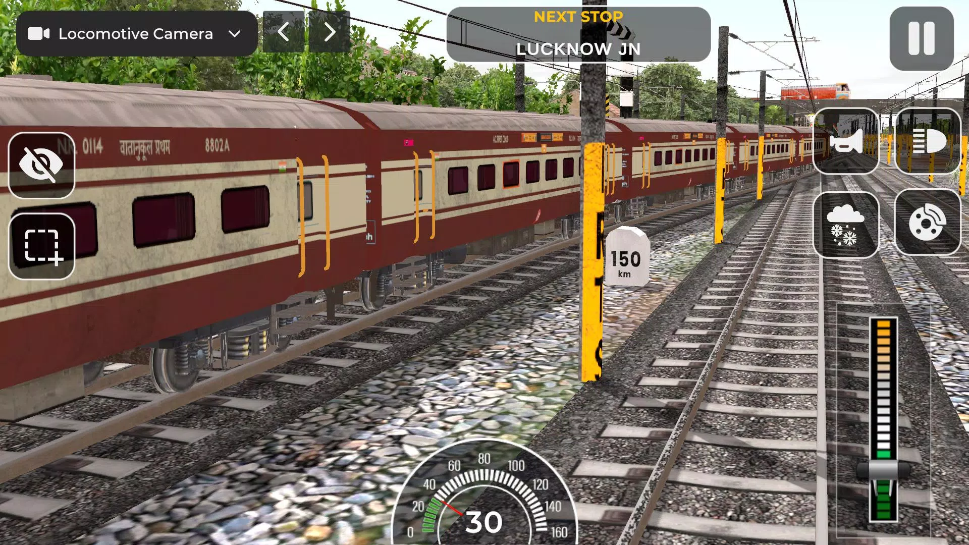 Indian Railway Train Simulator Tangkapan skrin 3