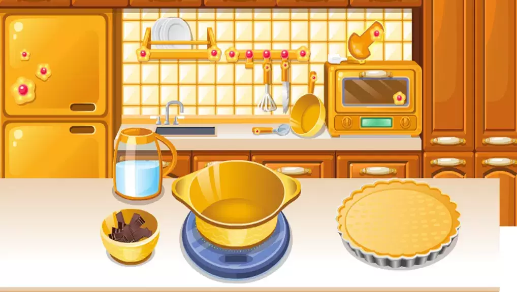 girls cooking games chocolate Ảnh chụp màn hình 2