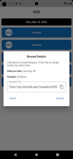 Go Rewards - Dice Rolls應用截圖第1張