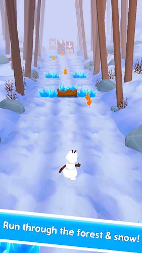 Snowman Rush: Frozen run Screenshot 4