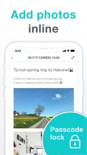 Simple Diary - journal w/ lock Captura de tela 2