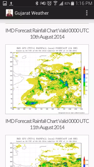 Gujarat Weather Schermafbeelding 4