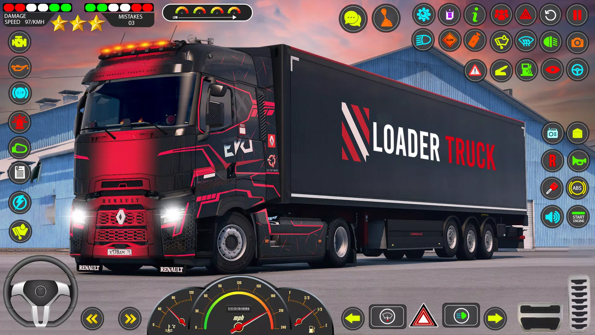 Euro Truck Games Sim 3d ဖန်သားပြင်ဓာတ်ပုံ 2