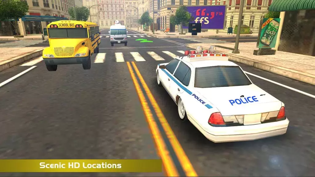 Police Car Sim ဖန်သားပြင်ဓာတ်ပုံ 4