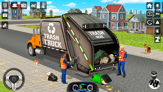 Trash Truck Games Simulator 3D Скриншот 4