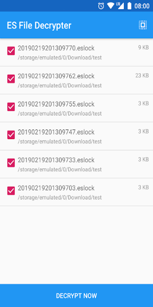 ES File Decrypter Schermafbeelding 2