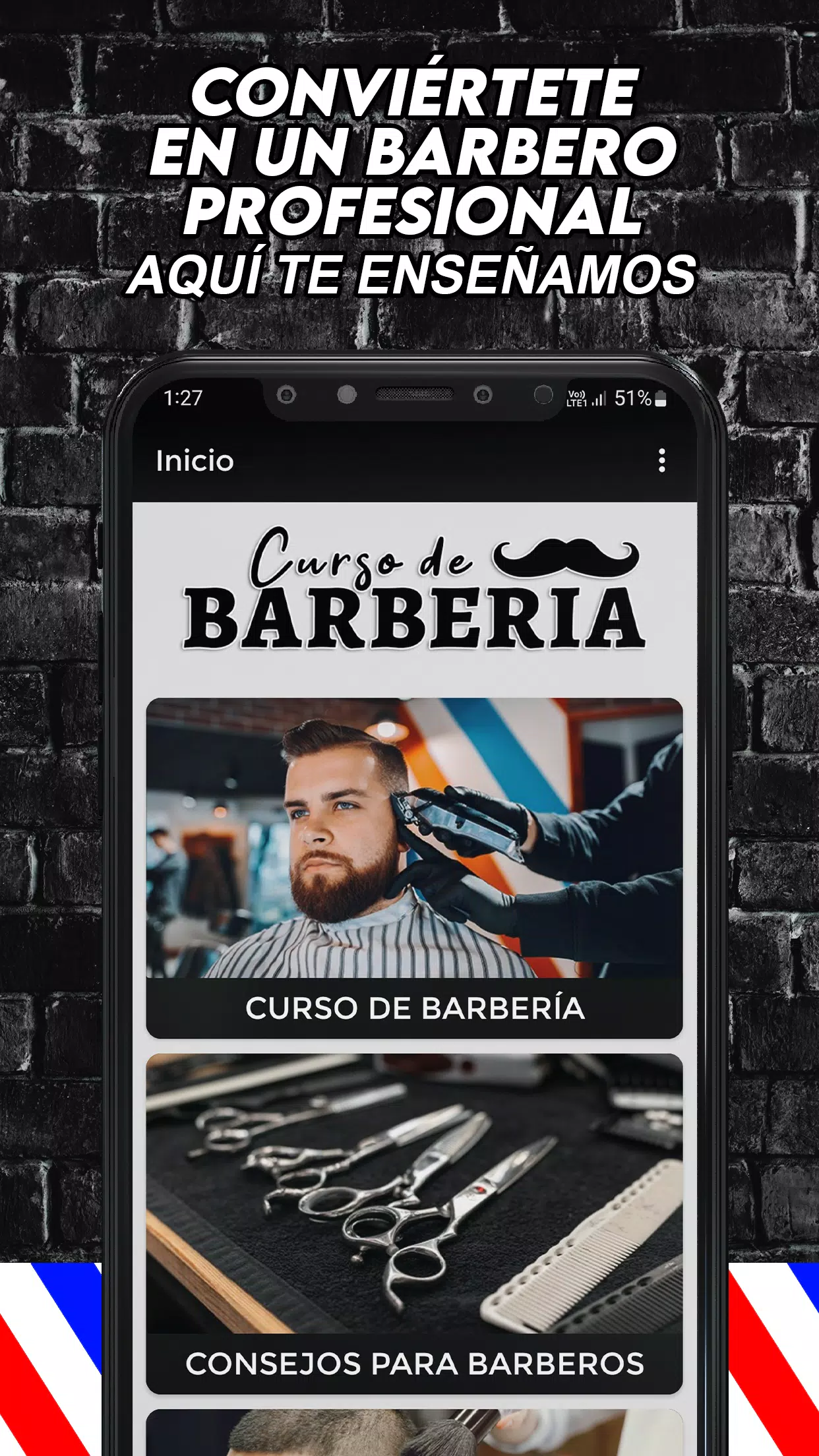 Curso de Barberia y Peluquería应用截图第1张