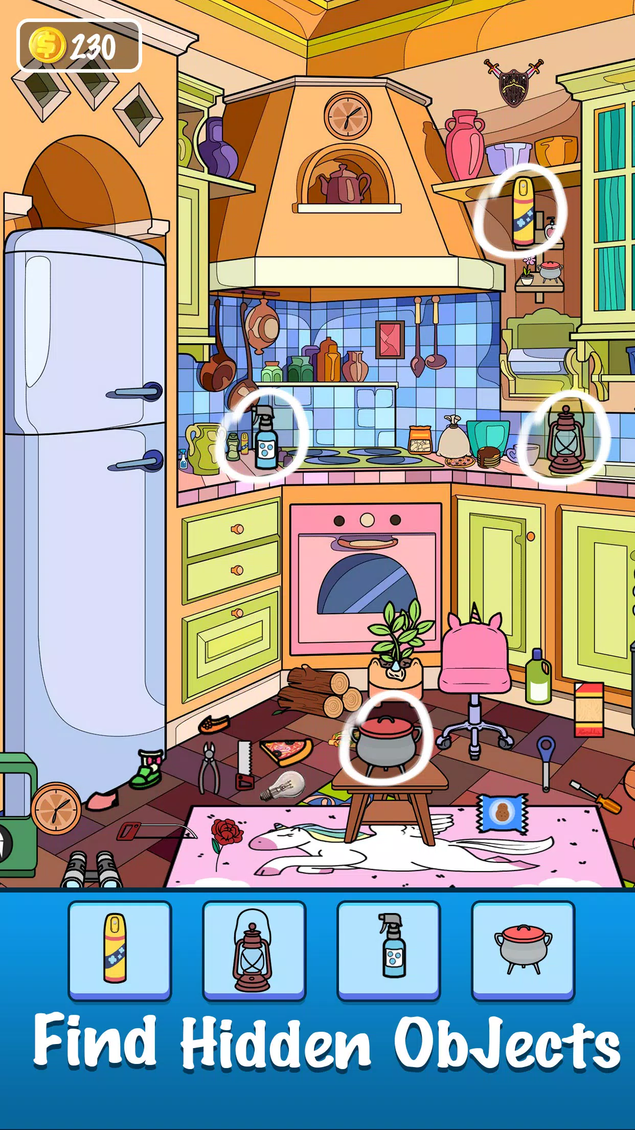 Schermata Find Tidy Hidden Objects Game 1