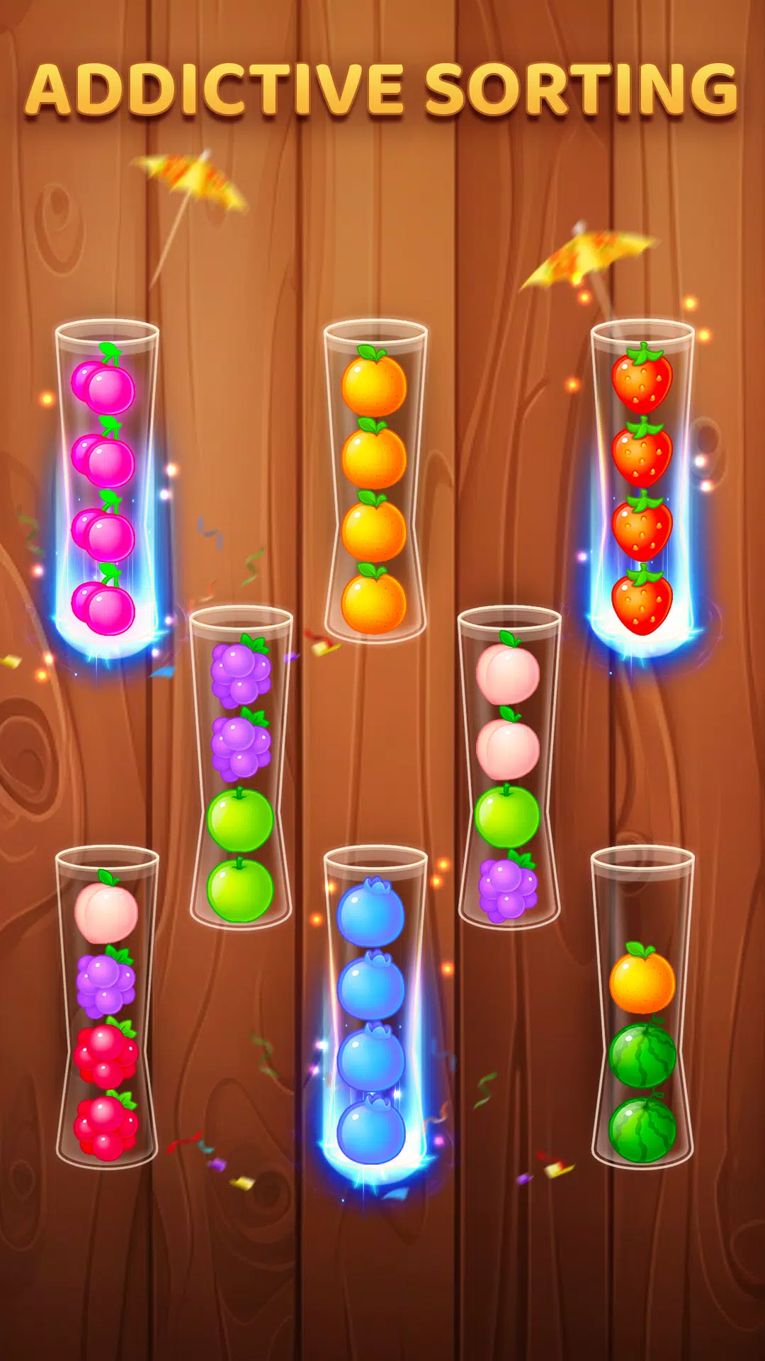 Color Ball Sort Wooden Puzzle Screenshot 3