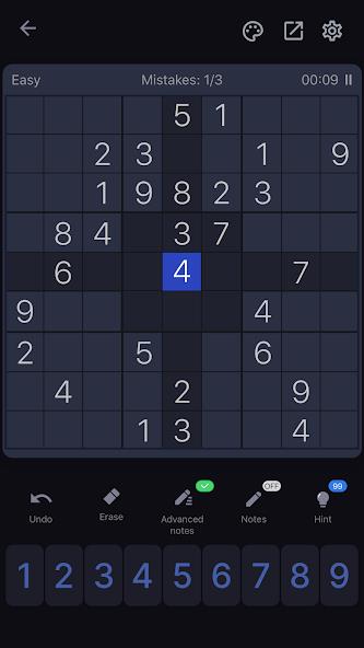 Sudoku - Classic Sudoku Puzzle Mod Capture d'écran 2