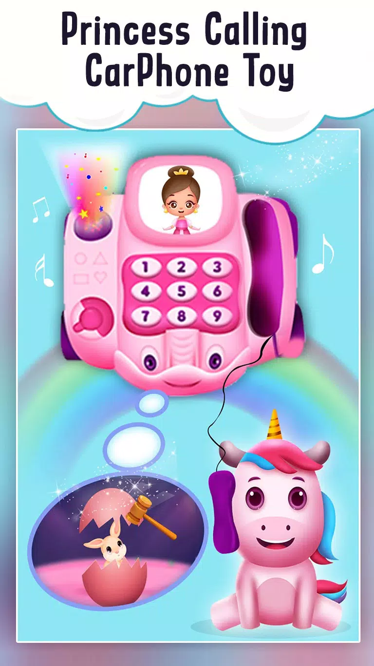 Baby Princess Car phone Toy Zrzut ekranu 1