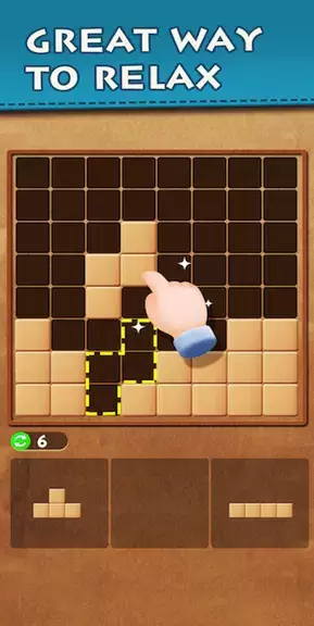 Wood Block Puzzle Classic Game Schermafbeelding 2