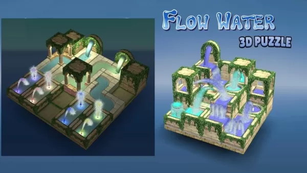 „Układ logiczny 3D: Fontanna Water Fountain Wprowadza obracanie, łączenie rozgrywki”