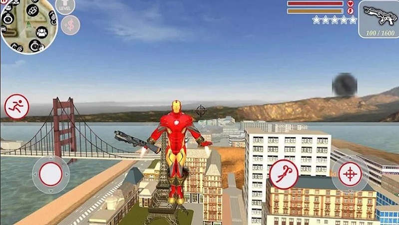 Iron Rope Hero War - Superhero Screenshot 2