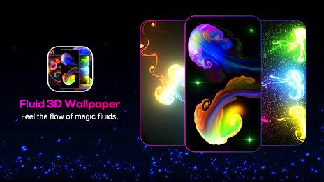 Schermata Magic Fluid: Live Wallpaper 3D 1