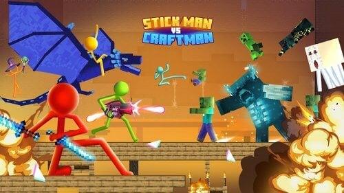 Stickman vs Craftman Скриншот 3