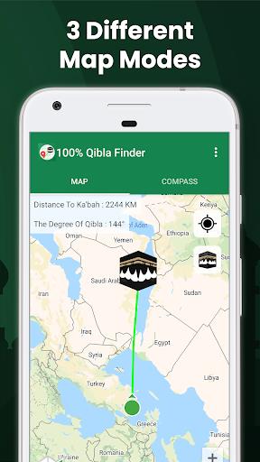 100% Qibla Finder Capture d'écran 4