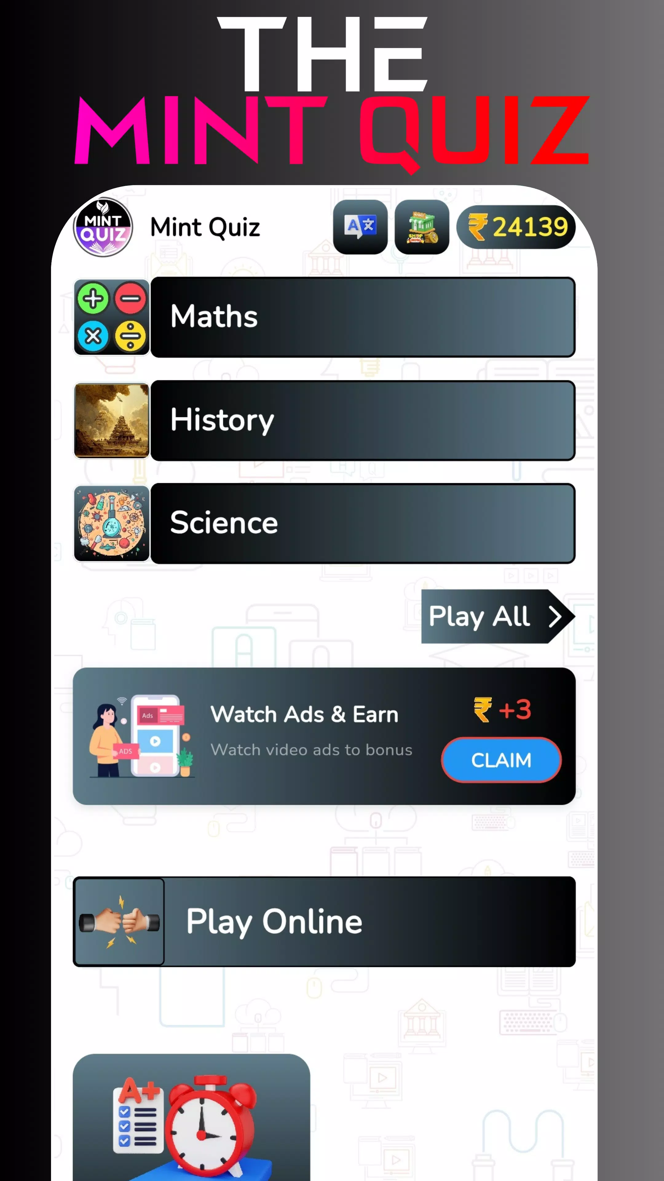 Earning App: Mint Quiz Captura de tela 3