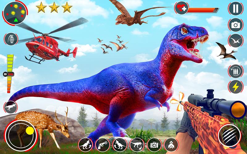 Dino Hunter 3D Hunting Games Captura de tela 1