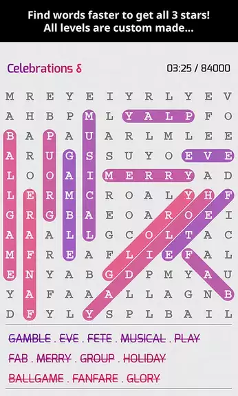 Super Word Search Puzzles Captura de pantalla 1