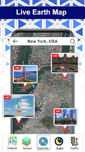 Earth Map Satellite: View Live Captura de pantalla 1