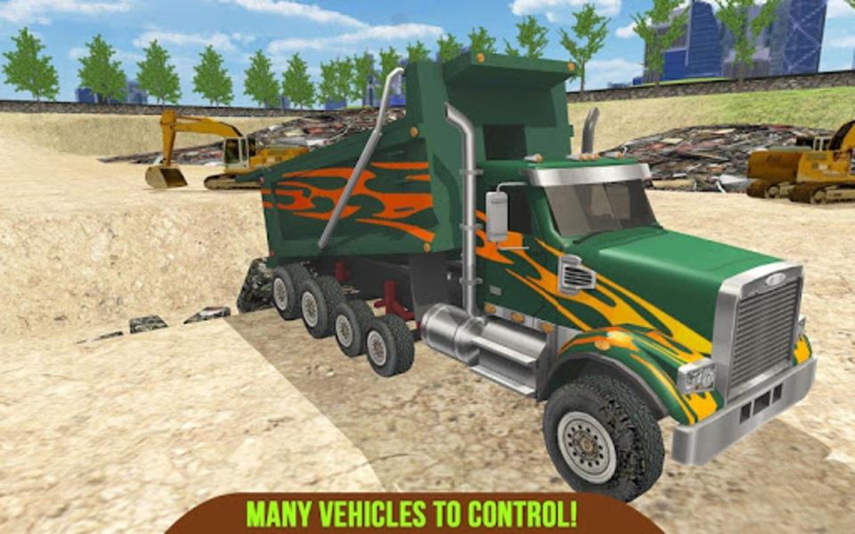 Garbage Truck Recycling SIM Captura de pantalla 1