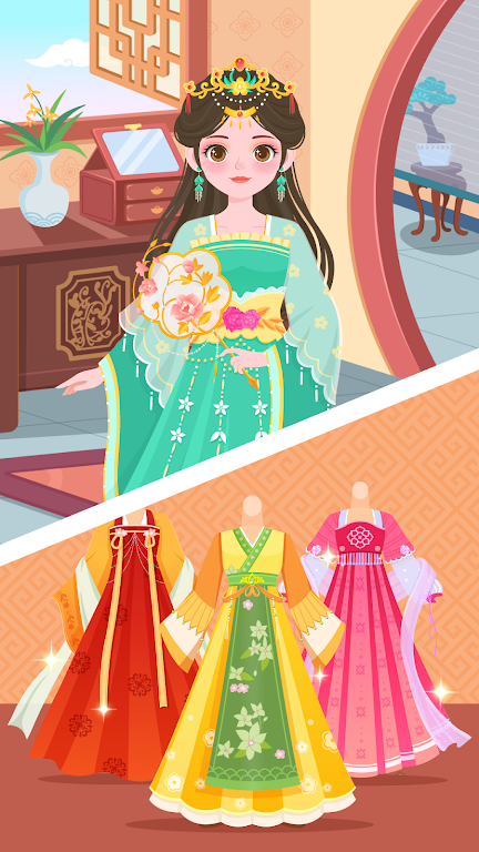 DuDu Princess dress up game スクリーンショット 1