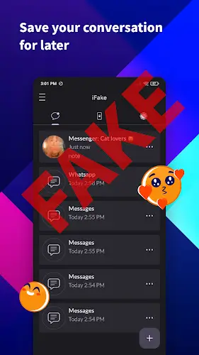 IFake: Fake Chat Messages Capture d'écran 3