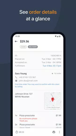 Restaurant Order-Taking App Screenshot 2