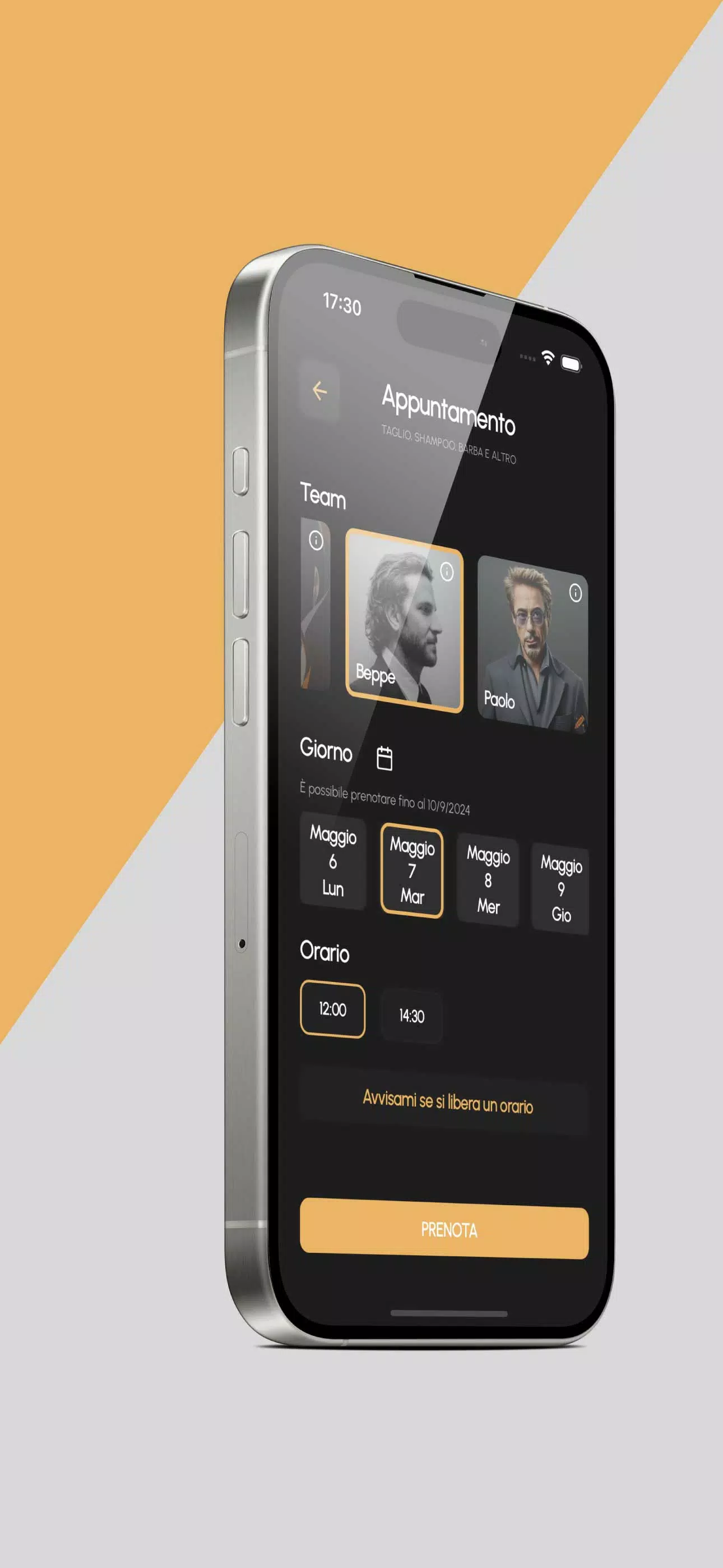 Barber Shop -prenota il taglio應用截圖第3張