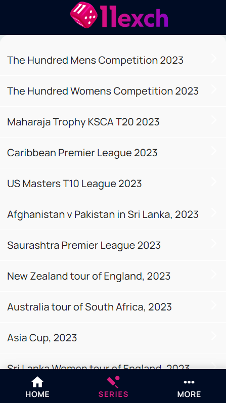 11Exch Scores Line Cricket App Screenshot 1