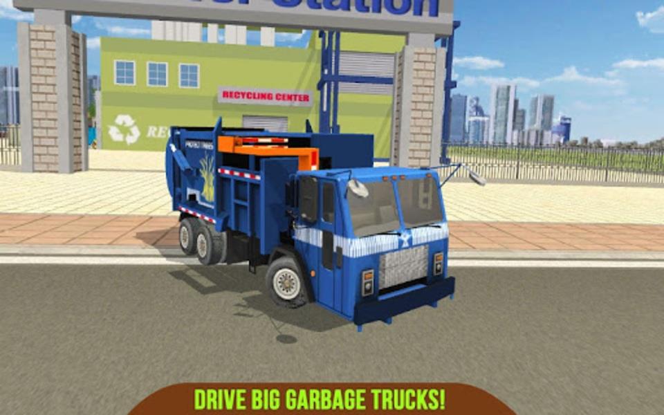 Garbage Truck Recycling SIM Captura de pantalla 3