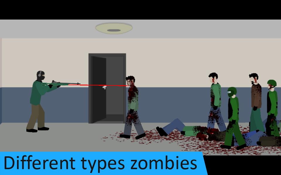 Flat Zombies: Defense & Cleanup Captura de tela 2