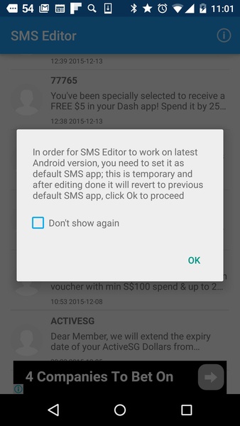 SMS Editor Скриншот 3