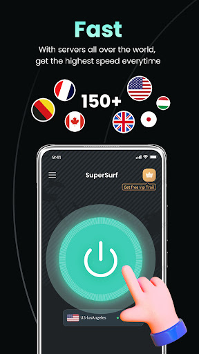 SuperSurf VPN - Fast &Safe VPN Schermafbeelding 2