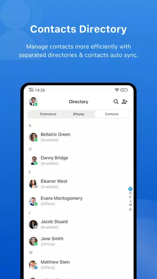 Yeastar Linkus Mobile Client Captura de tela 2