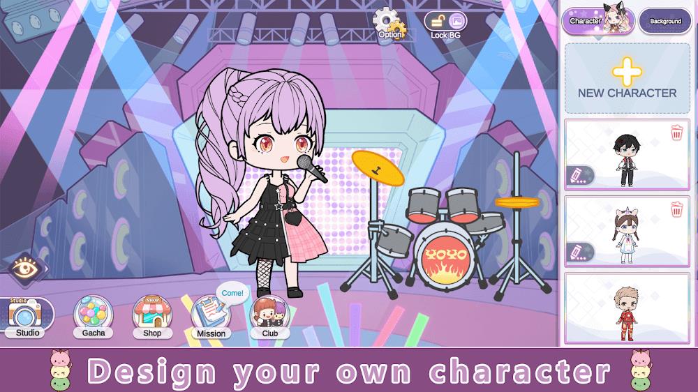 YOYO Doll Anime Dress Up Game Zrzut ekranu 1