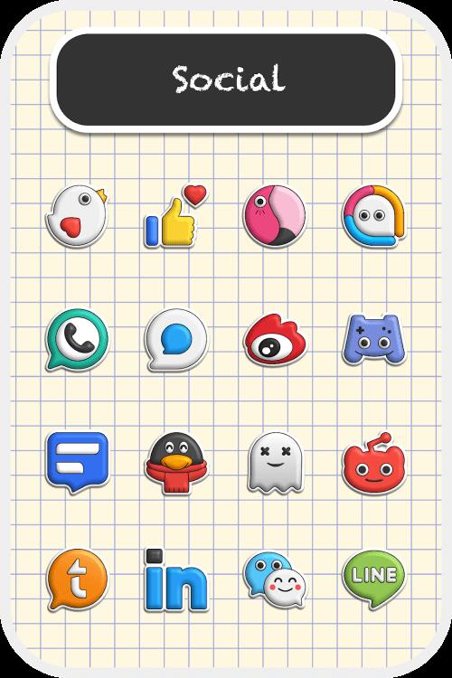 Poppin icon pack Capture d'écran 2