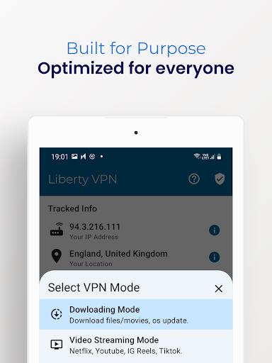 Liberty VPN Secure & Fast VPN स्क्रीनशॉट 3