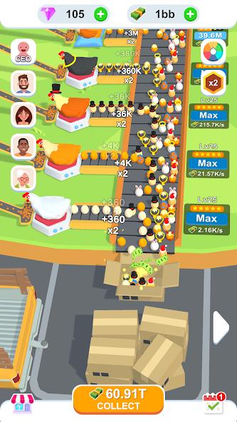 Idle Egg Factory Mod Ảnh chụp màn hình 2