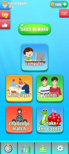 Ludo Play Dice Snake Game Tangkapan skrin 1