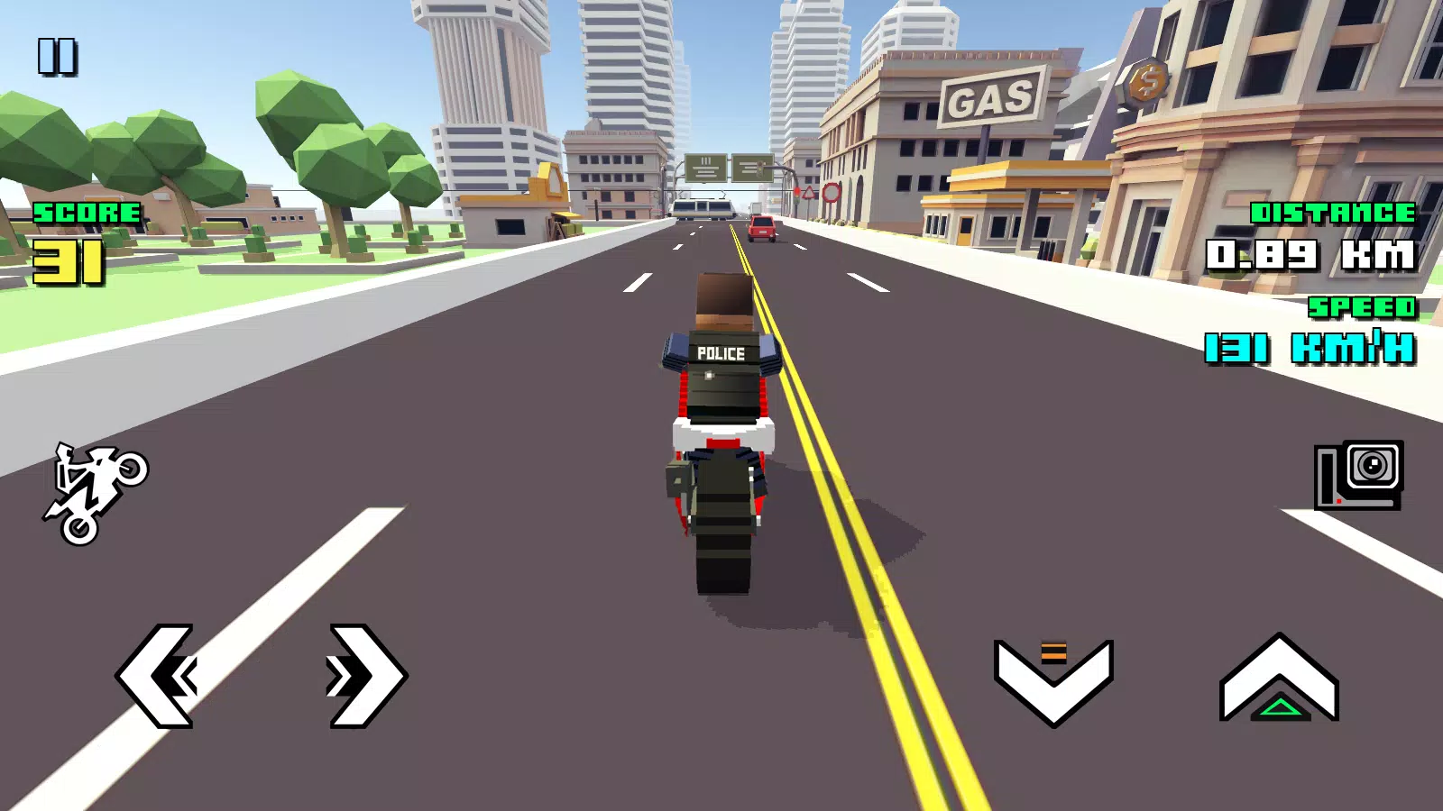 Blocky Moto Racing Screenshot 1