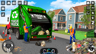 Trash Truck Games Simulator 3D Скриншот 1